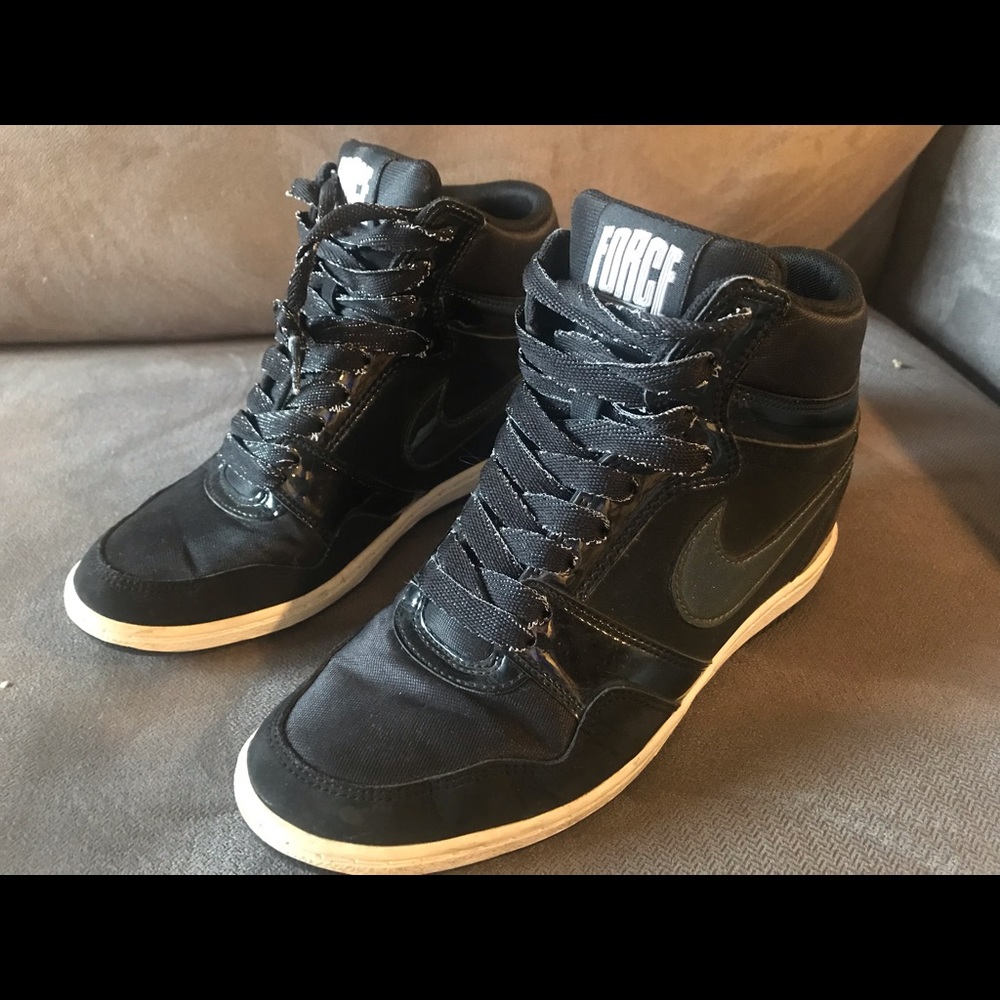 Nike force wedge sneakers